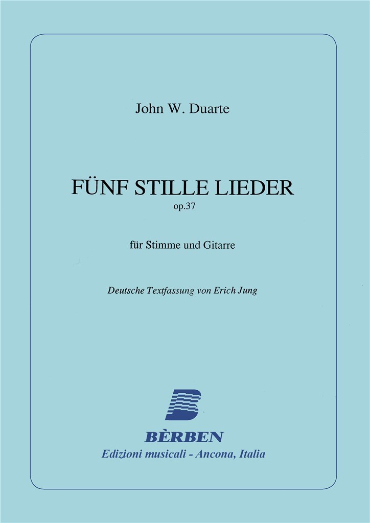 5 Stille Lieder Op 37